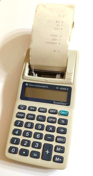 Calculadora Impresora Texas Instruments TI-5006