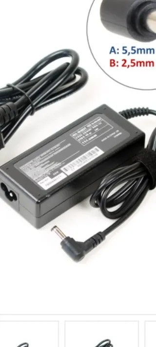 Cargador Toshiba 5,5x2,5mm