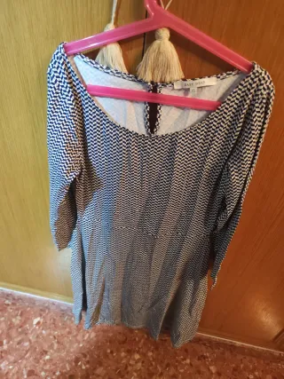 Vestido Easy Wear estampado geométrico