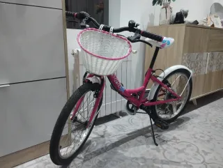 Bicicleta B-pro 20" rosa con cesta Negociable