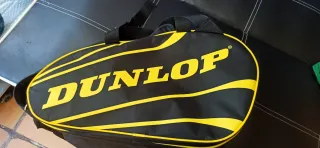 Bolsa de pádel ( paletero ) Dunlop negra y amarill