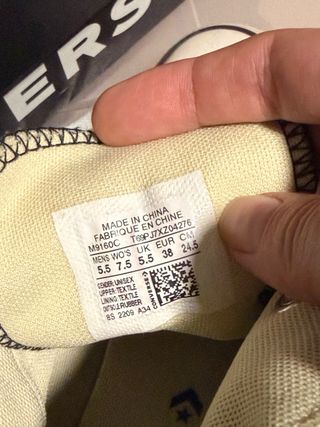 Converse Negras Talla 38