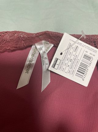 Bata larga de encaje talla L