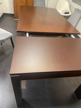 Mesa comedor extensible madera