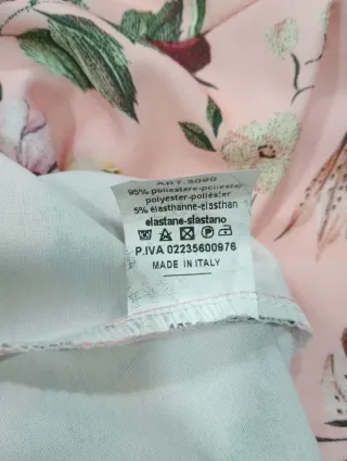 Vestido fiesta estampado floral rosa