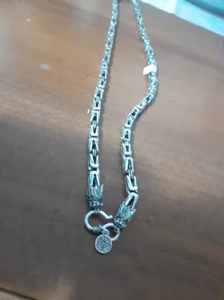 Collana con draghi argento