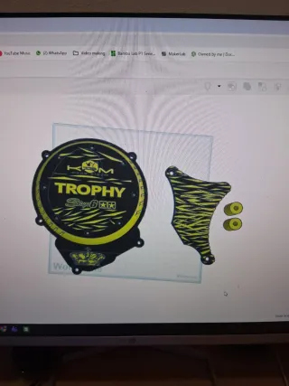 Tapa Embrague AM6 Negra/Amarilla