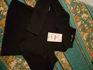 Camiseta Zara Talla S Negra