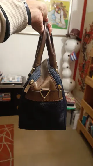 Set 2 borse similpelle marrone e nera