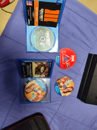 Consola Sony PS4 Negra (Ps4 y Nintendo switch 300)