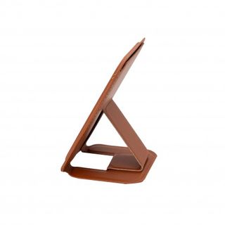 Tarjetero Magnético Cuero con Soporte Marrón