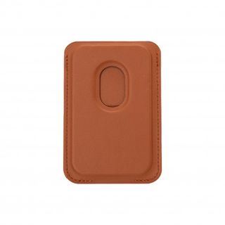 Tarjetero Magnético Cuero con Soporte Marrón