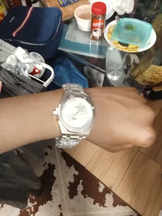 Reloj Denvosi Quartz Plata Sumergible