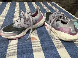 Zapatillas Adidas Mujer Gris y Rosa