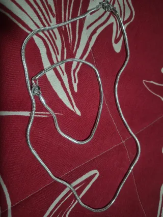 Conjunto collar y pulsera plateados