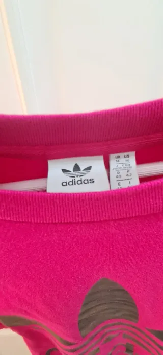 Camiseta Adidas Rosa Logo Trefo