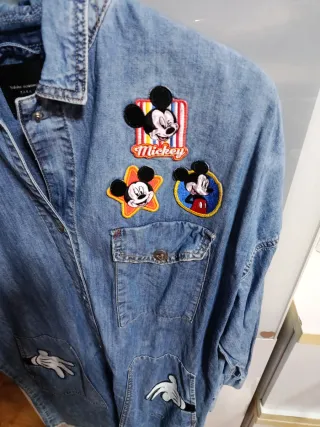 Vestido vaquero mujer Mickey Mouse..o camisa larga