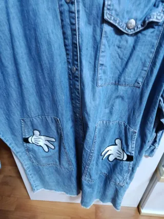 Vestido vaquero mujer Mickey Mouse..o camisa larga
