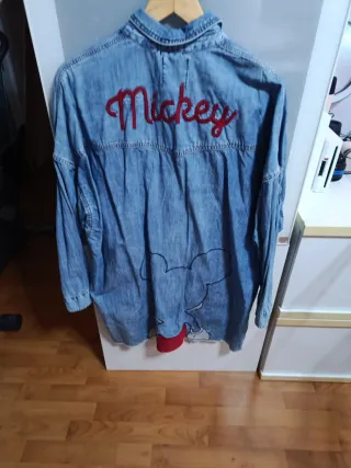 Vestido vaquero mujer Mickey Mouse..o camisa larga