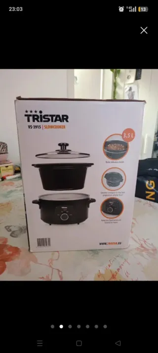 Olla Cocción Lenta Tristar 3.5L Cerámica