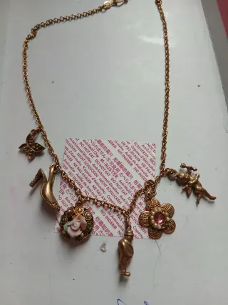 Collana vintage con ciondoli