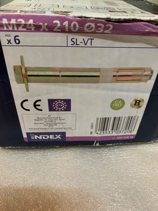 Anclaje INDEX M24x210 Ø32 - 6 uds