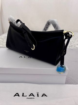 Borsa Alaïa Le Click East West Media Nabuk Nera
