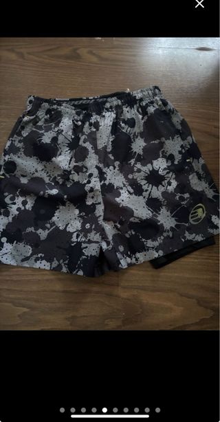 Lote pantalones cortos estampado salpicaduras