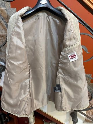 Gilet donna vera pelle scamosciata vintage