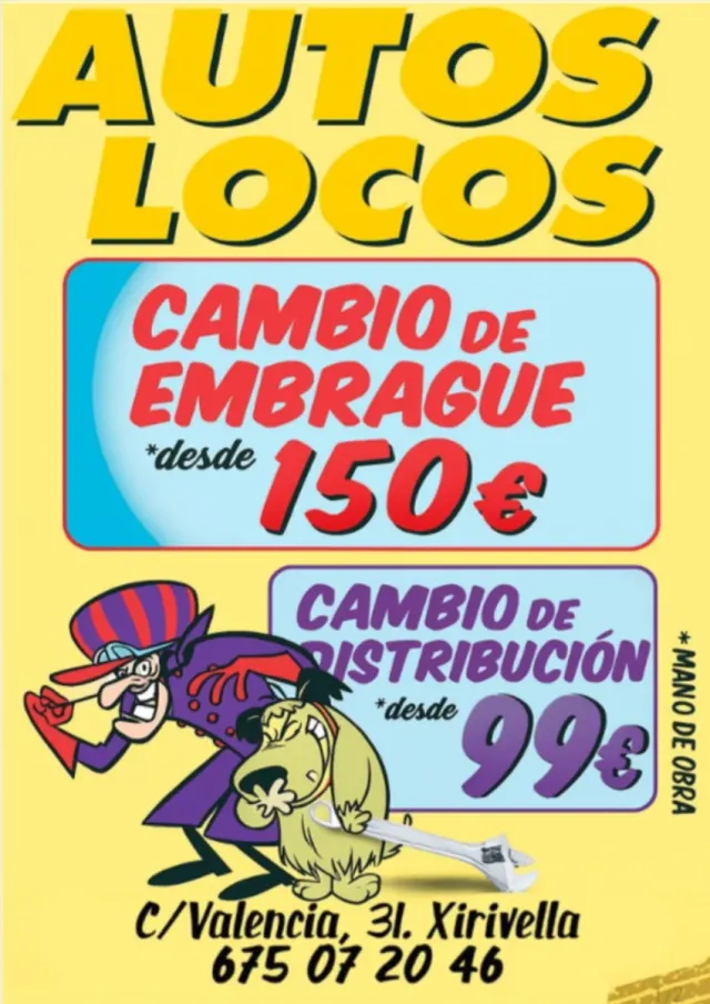 LOS AUTOS LOCOS CAMBIO EMBRAGUES