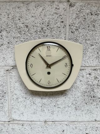 OROLOGIO VINTAGE CERAMICA ZARWATH PARETE MECCANICO