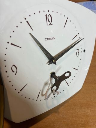 OROLOGIO VINTAGE CERAMICA ZARWATH PARETE MECCANICO