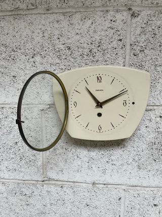 OROLOGIO VINTAGE CERAMICA ZARWATH PARETE MECCANICO