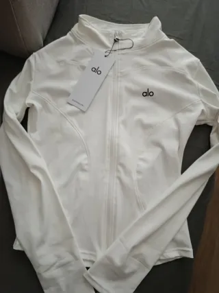 Sudadera deportiva Alo blanca
