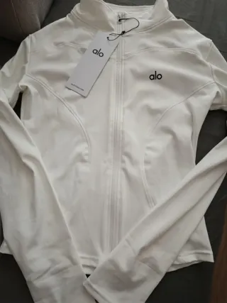 Sudadera deportiva Alo blanca