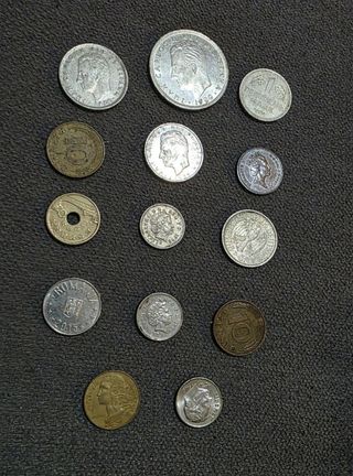 Lote de monedas antiguas