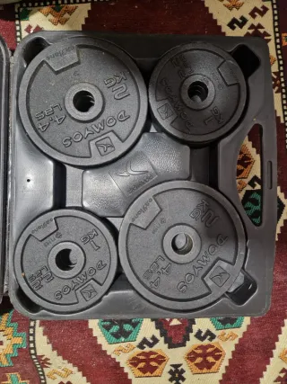 Pesas DOMYOS 2x4.4 lbs y 2x2.2 lbs