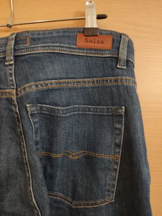 Pantalón ancho Salsa azul