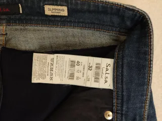 Pantalón ancho Salsa azul