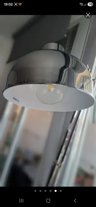 Lámpara de pie moderna metal plateado