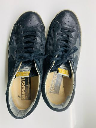 Golden Goose GGDB SSTAR Zapatillas Negras Doradas
