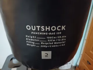 Saco de boxeo OUTSHOCK 120cm