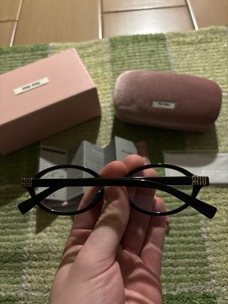 Occhiali da vista neri Miu Miu