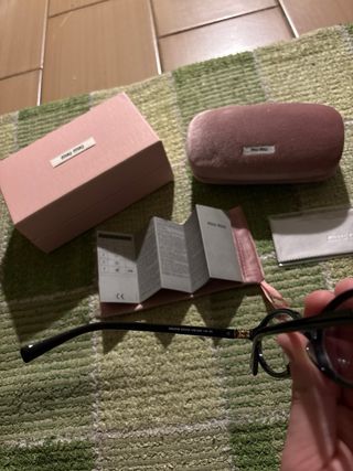 Occhiali da vista neri Miu Miu