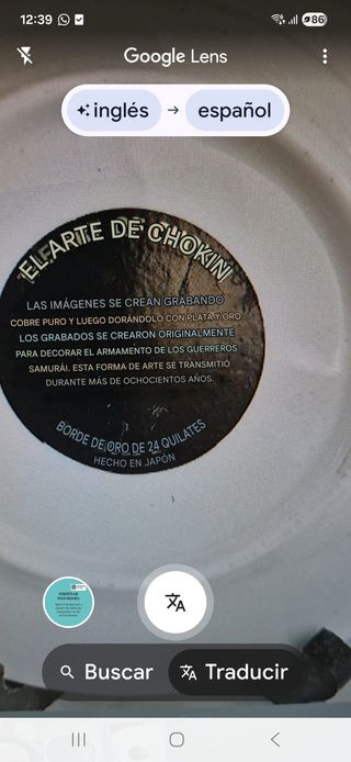 Juego de 2 platos decorativos japoneses