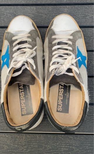 Golden Goose Sneakers Azules y Grises