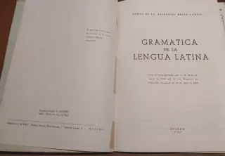 Libros "Método de Latin" y "Gramática Latina" 1962