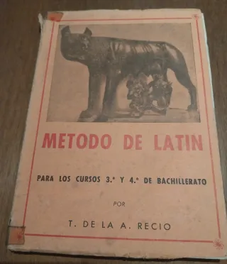Libros "Método de Latin" y "Gramática Latina" 1962