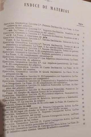 Libros "Método de Latin" y "Gramática Latina" 1962
