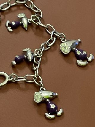 Bracciale anni 60 smaltato placcato argento